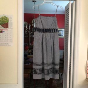 Navy and white sundress, NWT size 6